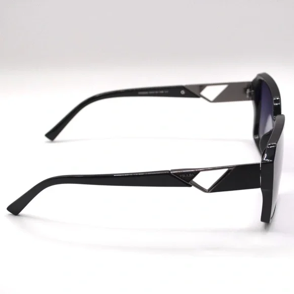 Prada Women’s Oversized Sunglasses | Black Frame | Gray Gradient | New | No Box - Picture 3 of 15